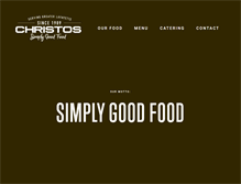 Tablet Screenshot of christosgrill.com